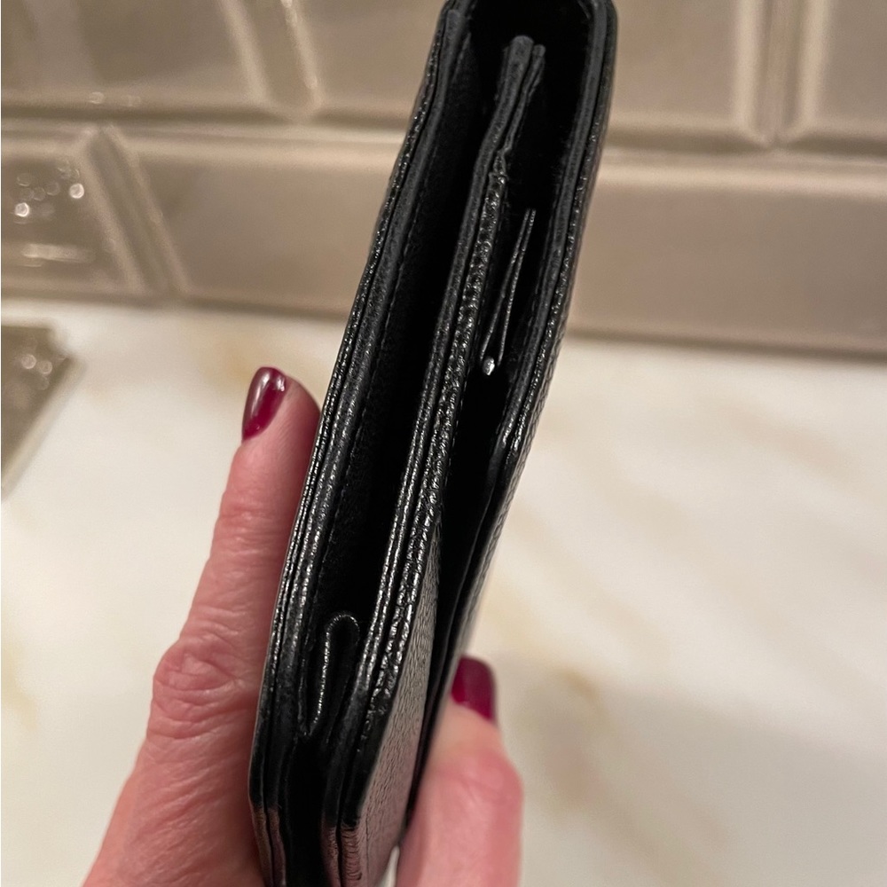 Chanel Black Pebbled Leather Wallet on a Chain - Picture 6 of 13